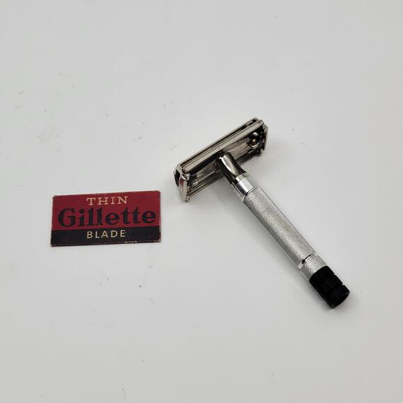 Vintage Gillette Super Speed Safety Razor W-3 1960s - Picture 1 of 9